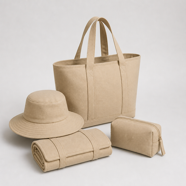 AMARA Beach Bag Set (E96) - Sand