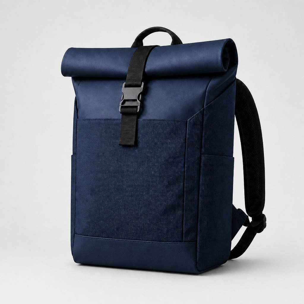SOREN Roll-Top Backpack (E102) - Navy