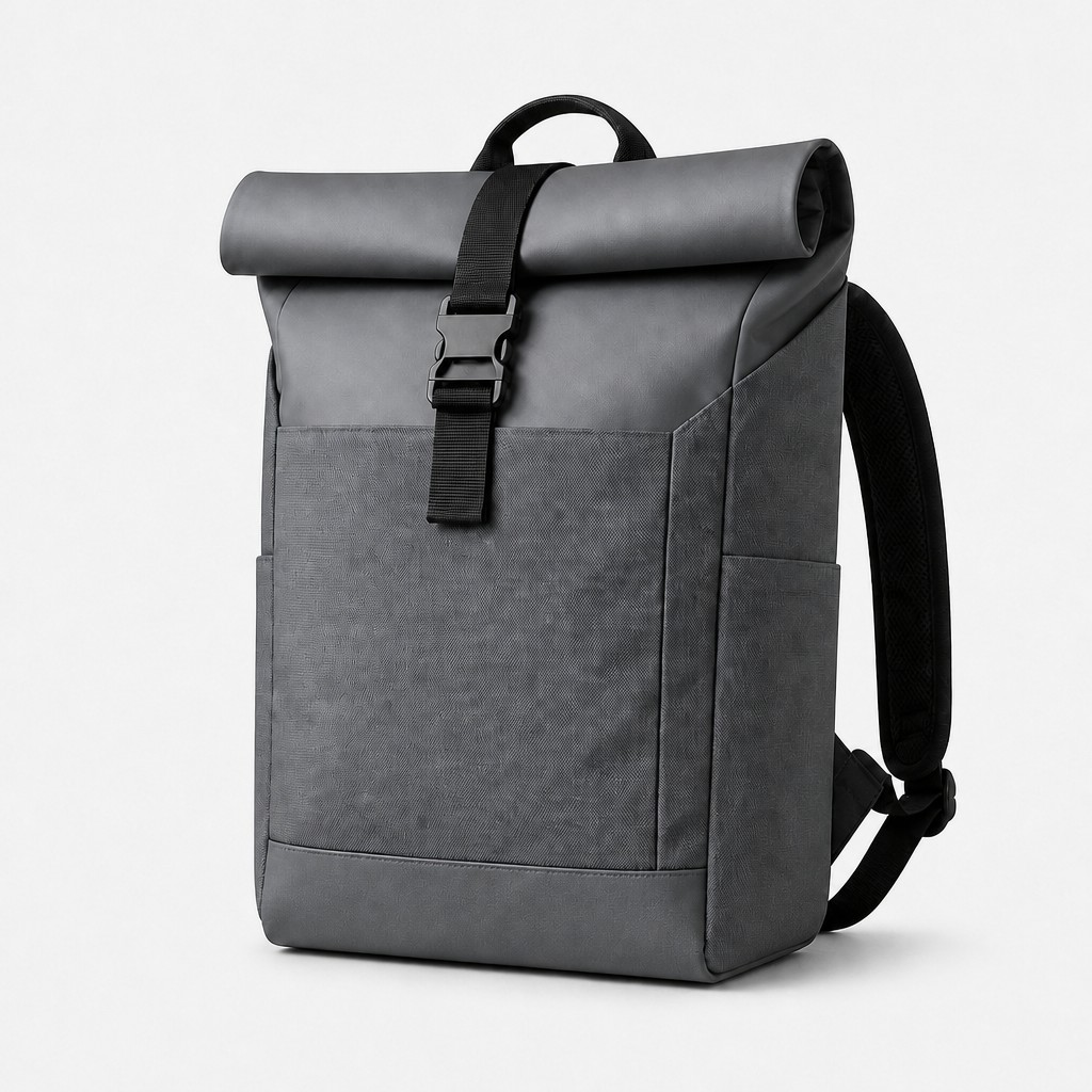 SOREN Roll-Top Backpack (E102) - Grey