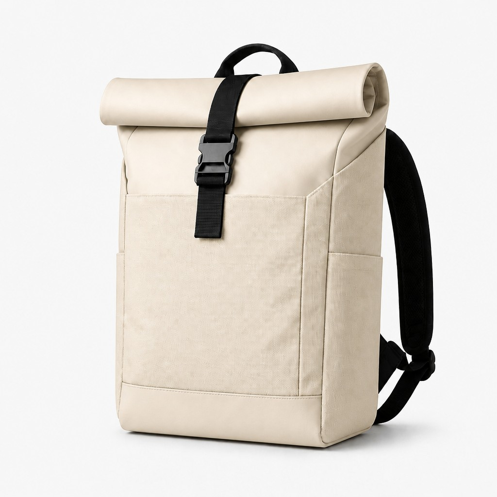 SOREN Roll-Top Backpack (E102) - Sand