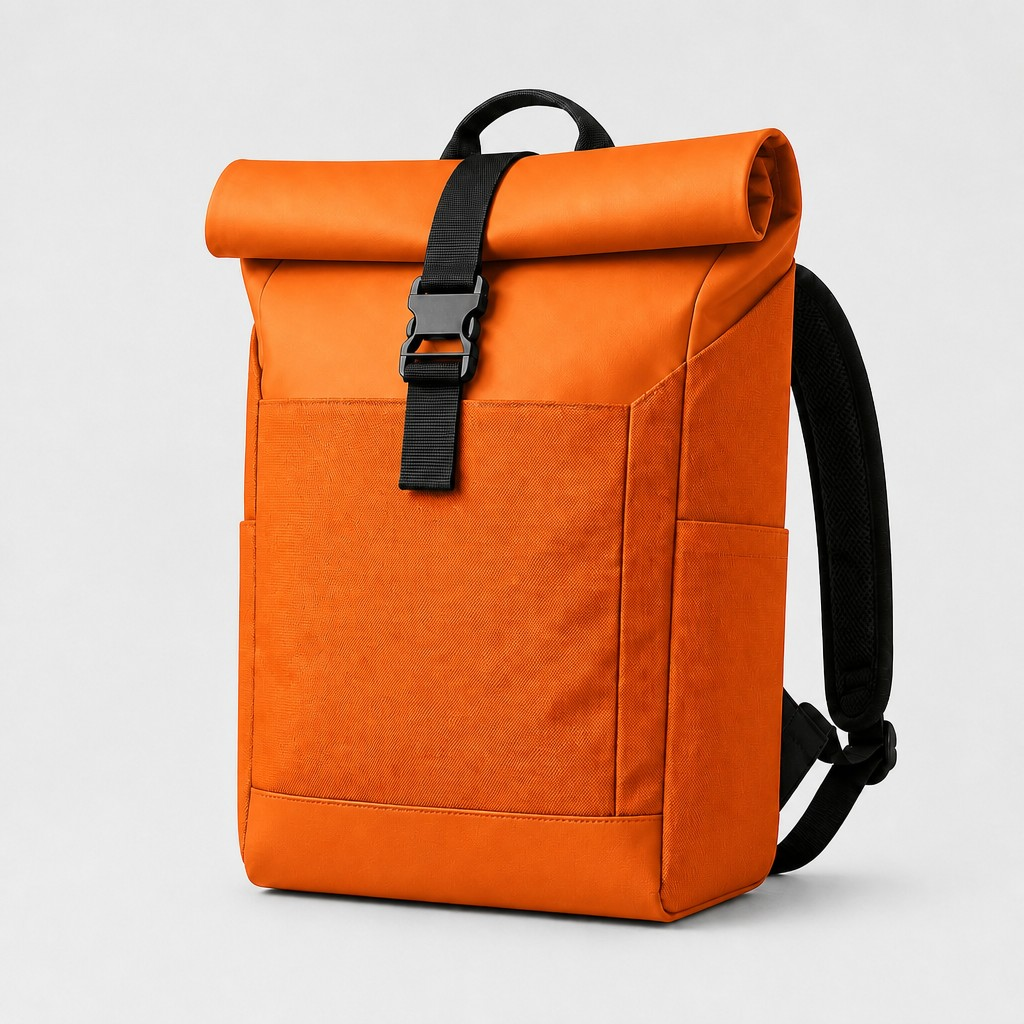 SOREN Roll-Top Backpack (E102) - Orange