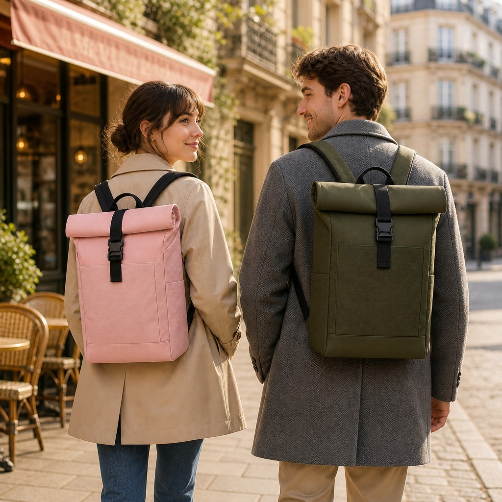 SOREN Roll-Top Backpack (E102) - Lifestyle