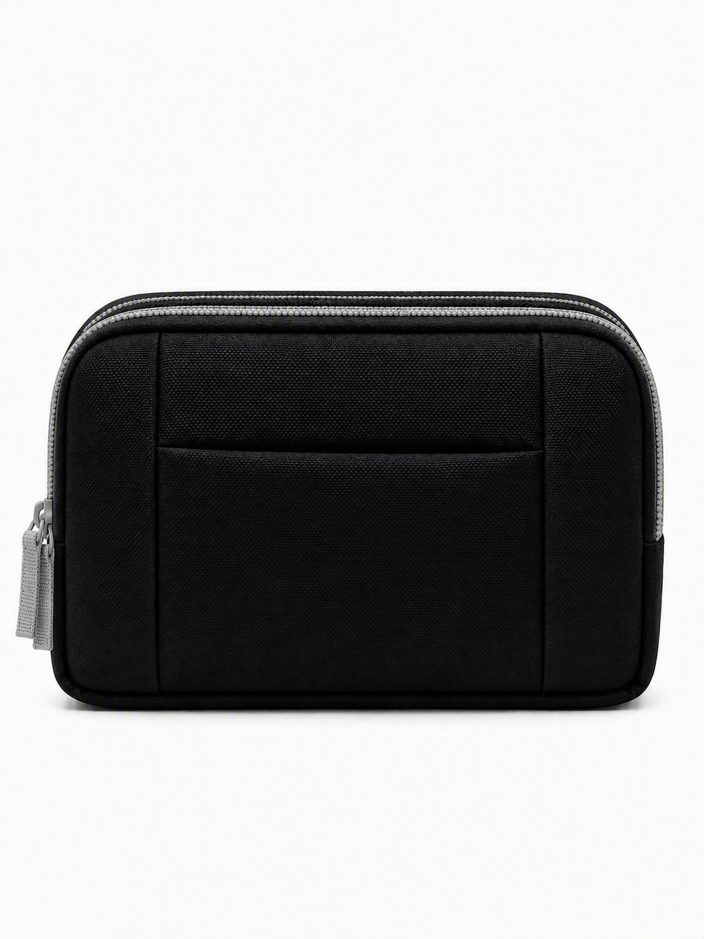 RHEA Double-Zip Pouch (E108) - Black