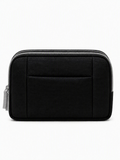 RHEA Double-Zip Pouch (E108) - Black