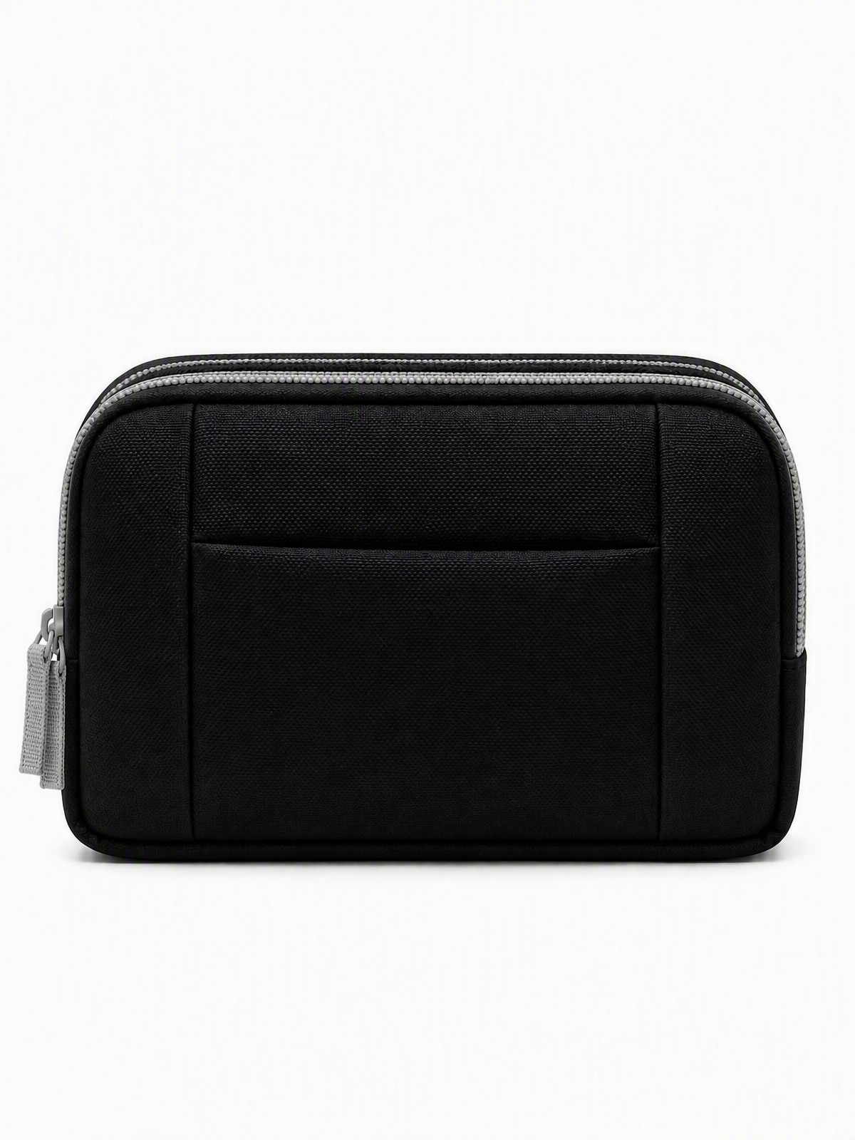 RHEA Double-Zip Pouch (E108) - Black