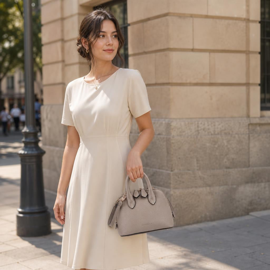 CHLOE HandBag (E22) — Recycled Leather — model shot