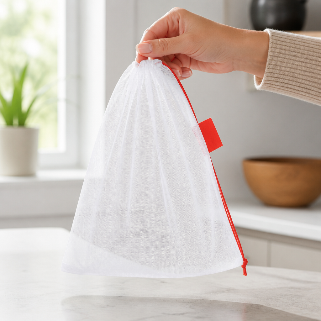 TRACY Mesh Bag (E47) — Recycled Polyester — model shot