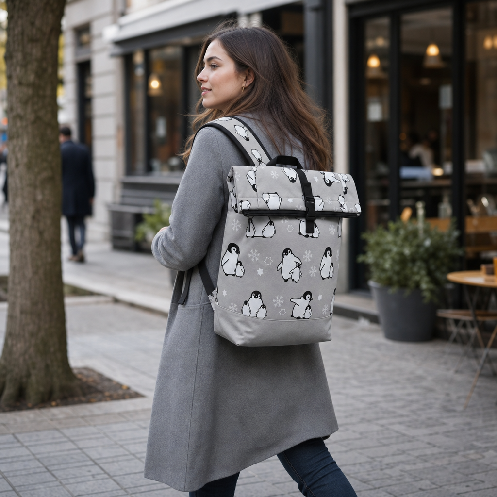 SABRINA Backpack (E59) — Recycled Polyester — model shot