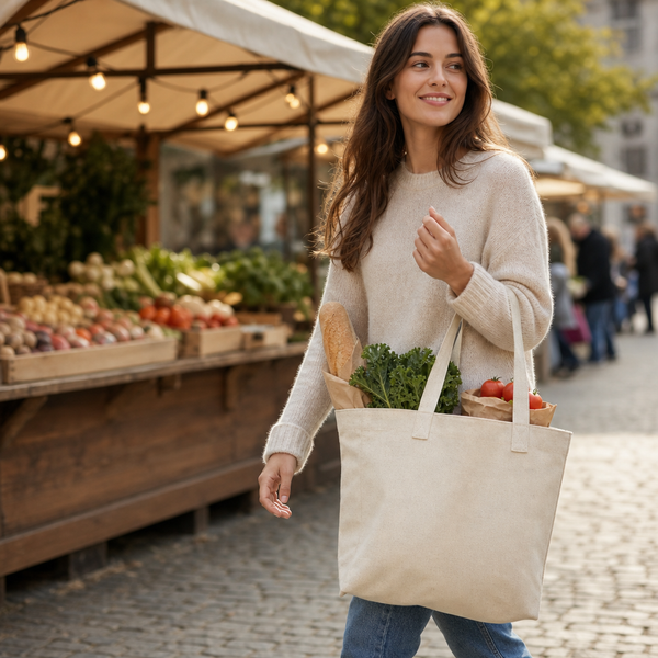 NORA Shopping Bag (E60) — Organic Cotton Canvas