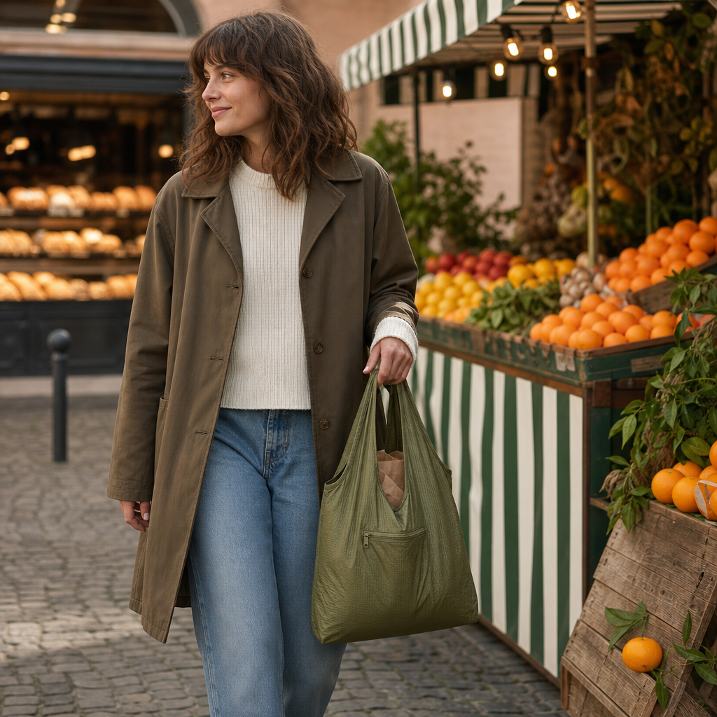 KIRA Foldable Shopping Bag (E61) — Recycled Polyester
