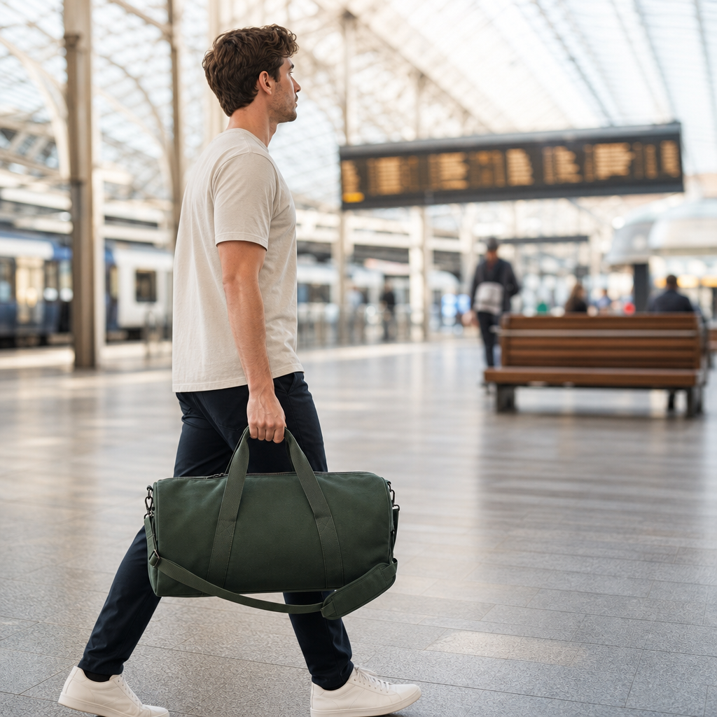 VERA Weekender Bag (E68) — Water-repellent Cotton Canvas
