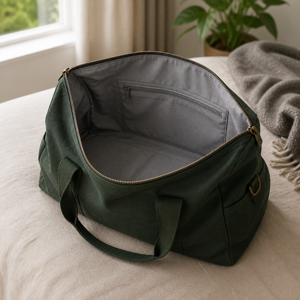 VERA Weekender Bag (E68) — Water-repellent Cotton Canvas