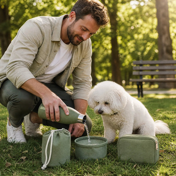 LUNA Pet Travel Kit (E81) - Sage Green