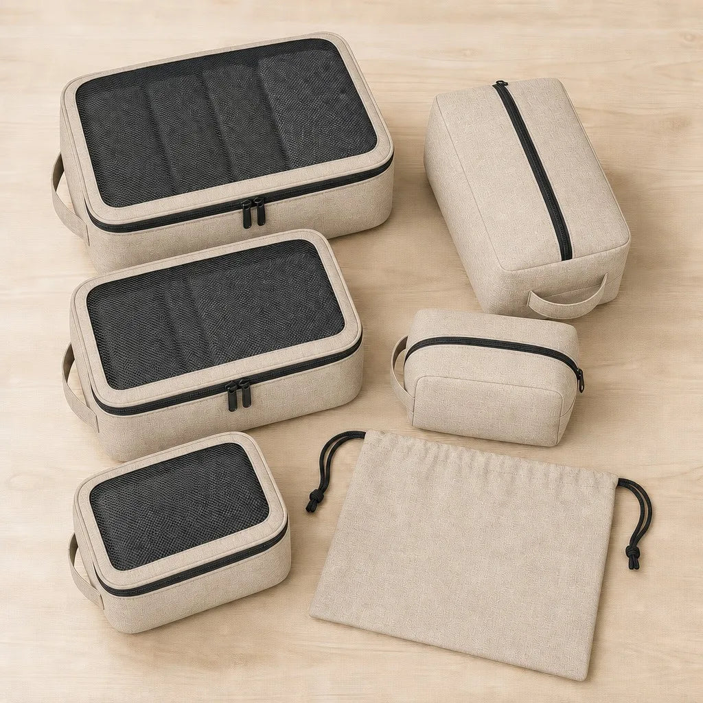 CORA Travel Organizer Set (E92) - Oatmeal