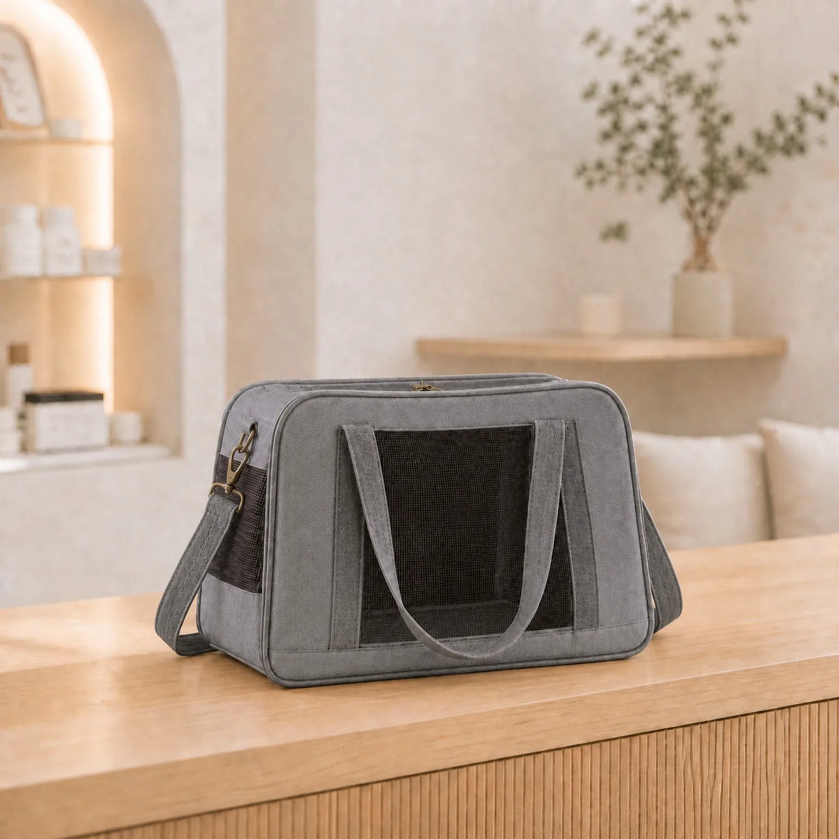JUNO Pet Carrier Tote (E79) - Slate Grey