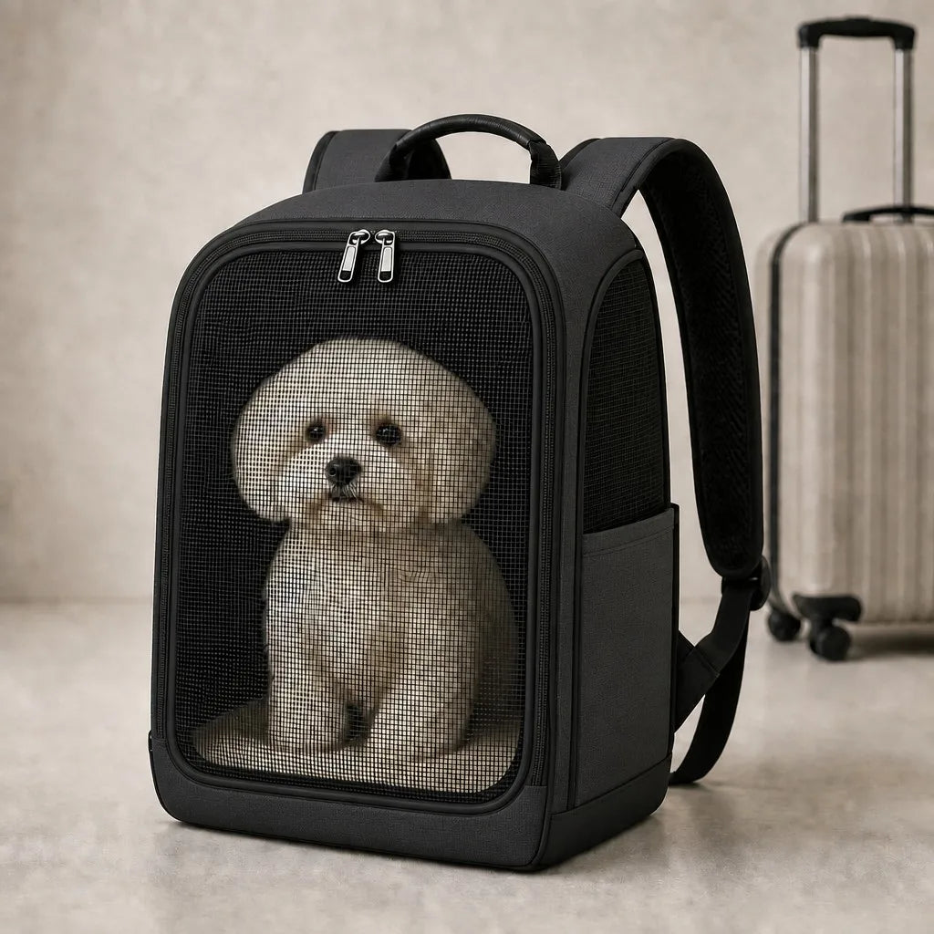 KODA Dog Travel Backpack (E80) - Charcoal Grey