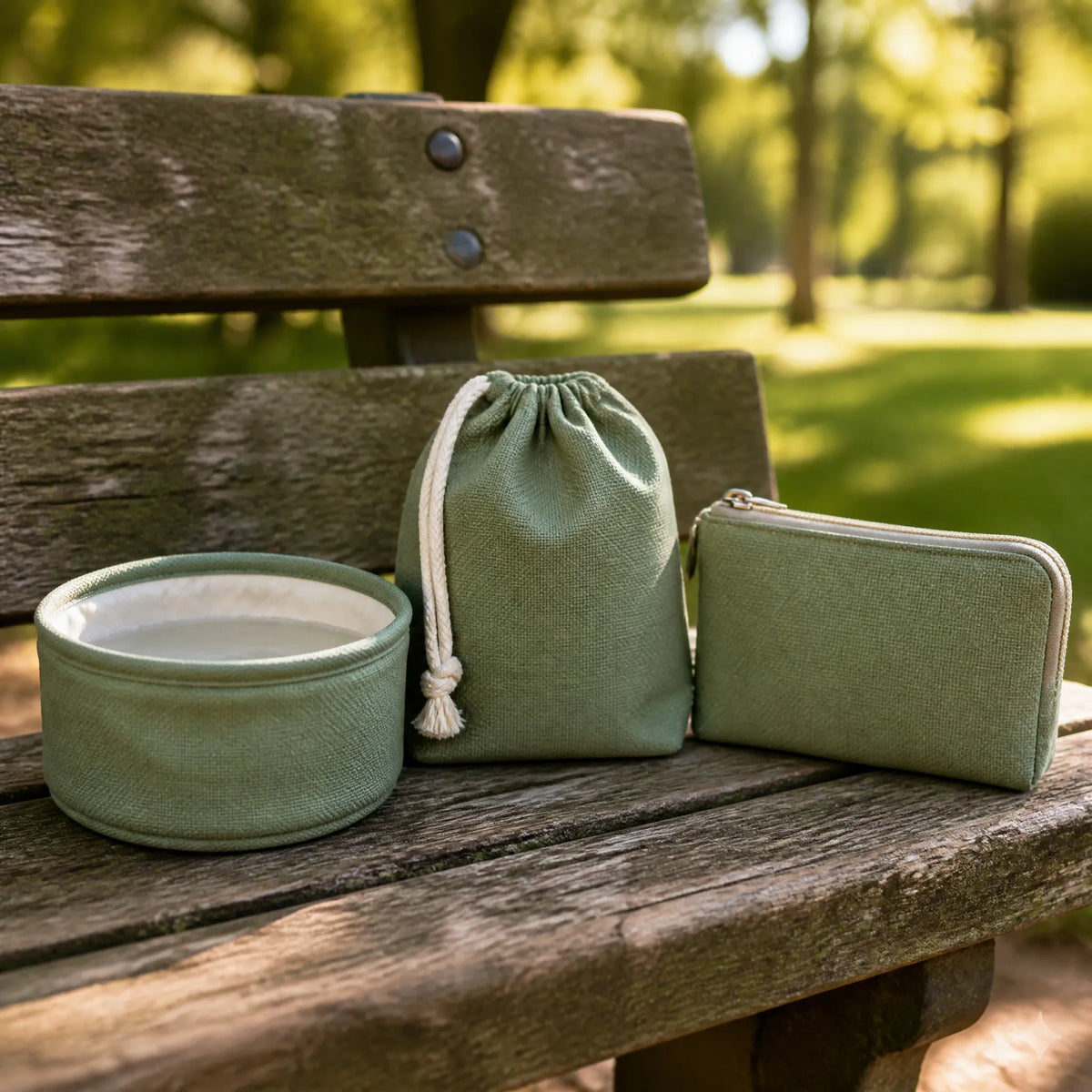 LUNA Pet Travel Kit (E81) - Sage Green