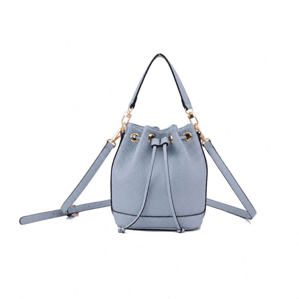 BARI HandBag (E24) - Dusty Blue - Recycled Leather