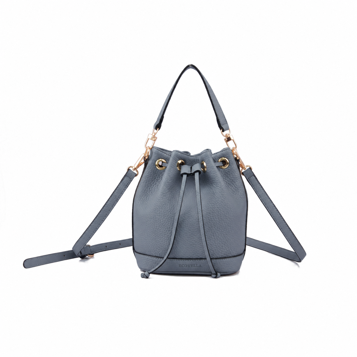 BARI HandBag (E24) - Slate Grey - Recycled Leather