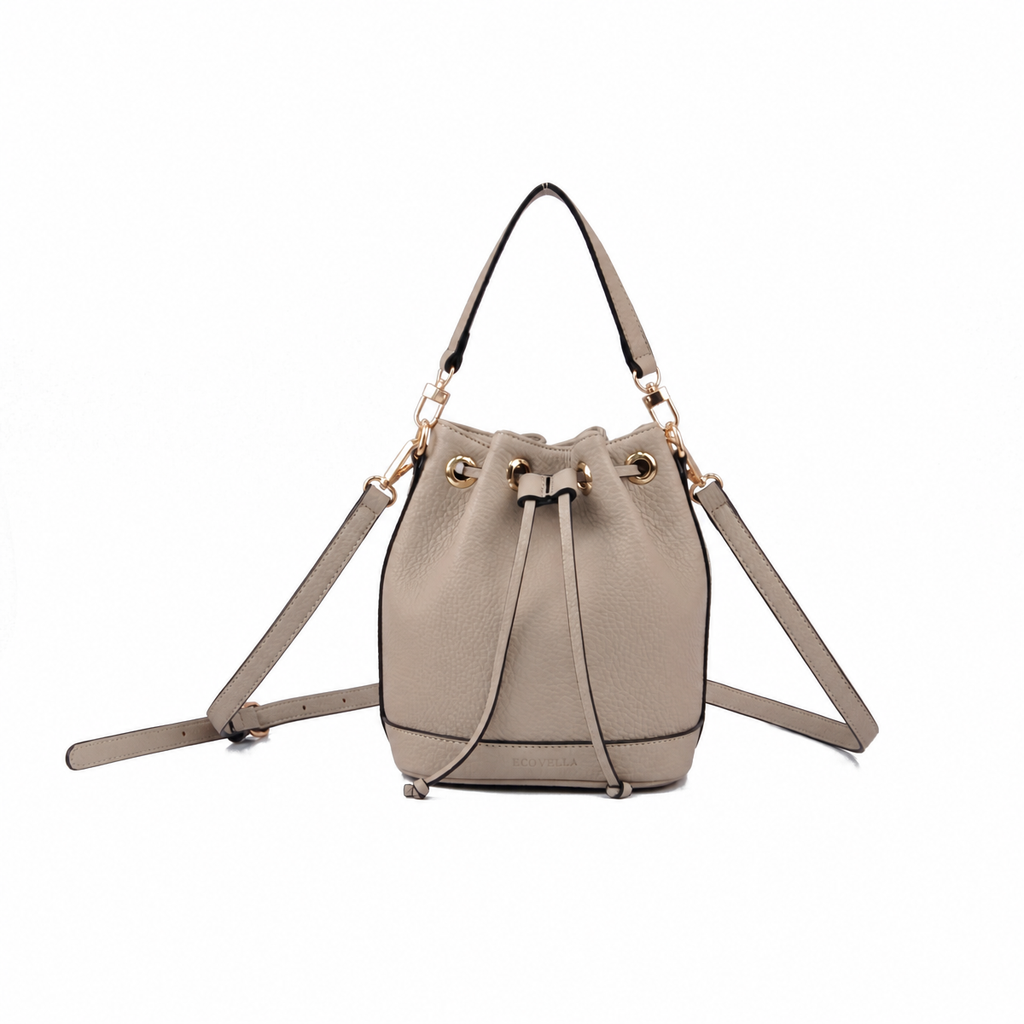 BARI HandBag (E24) - Warm Greige - Recycled Leather