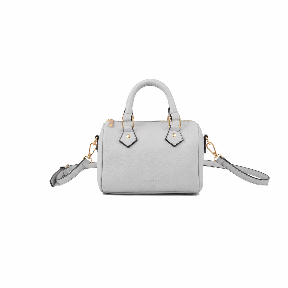 CLARA HandBag (E27) - Pearl Grey - Recycled Leather