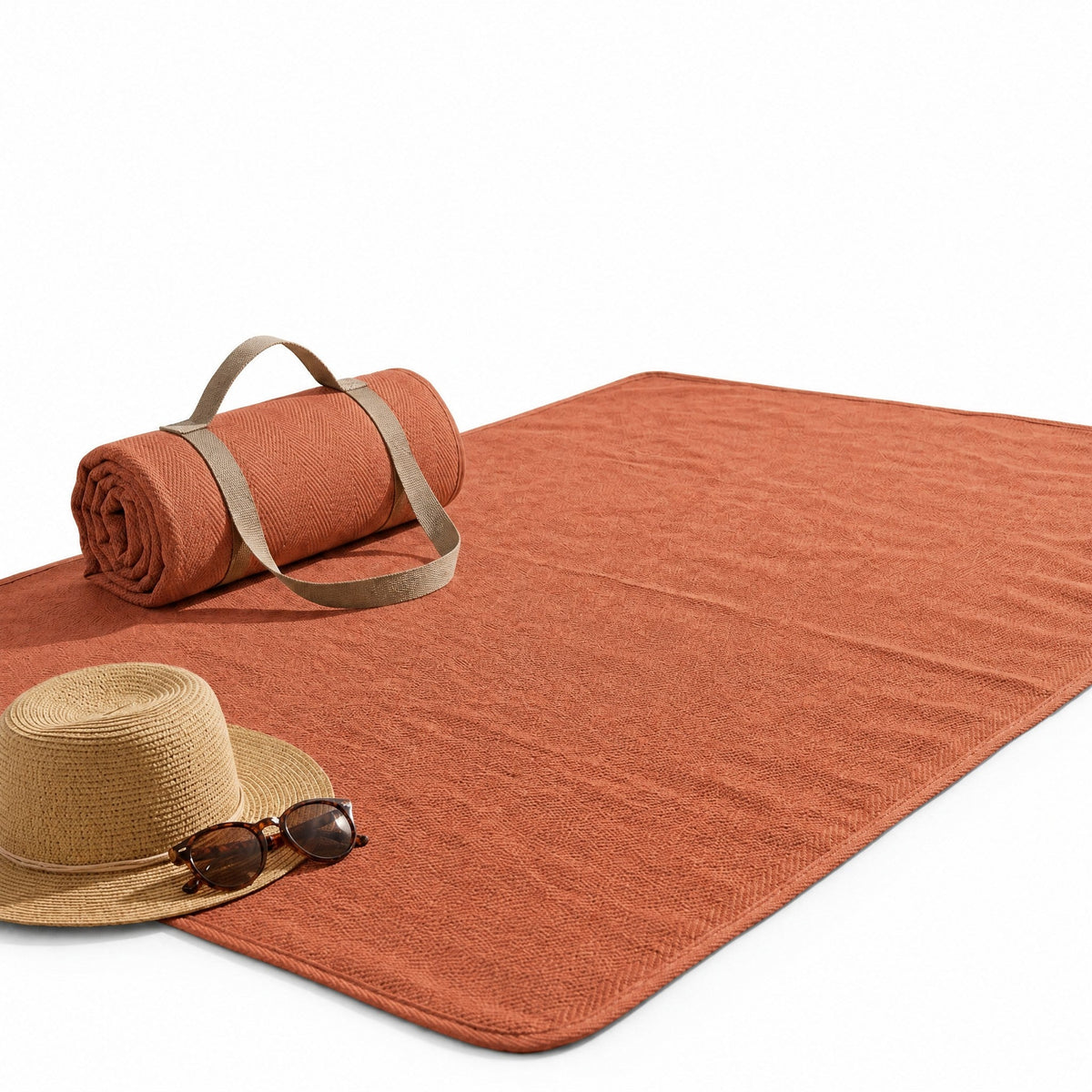 EMMA Sand-Free Beach Blanket (E74) - Sun-Baked Terracotta