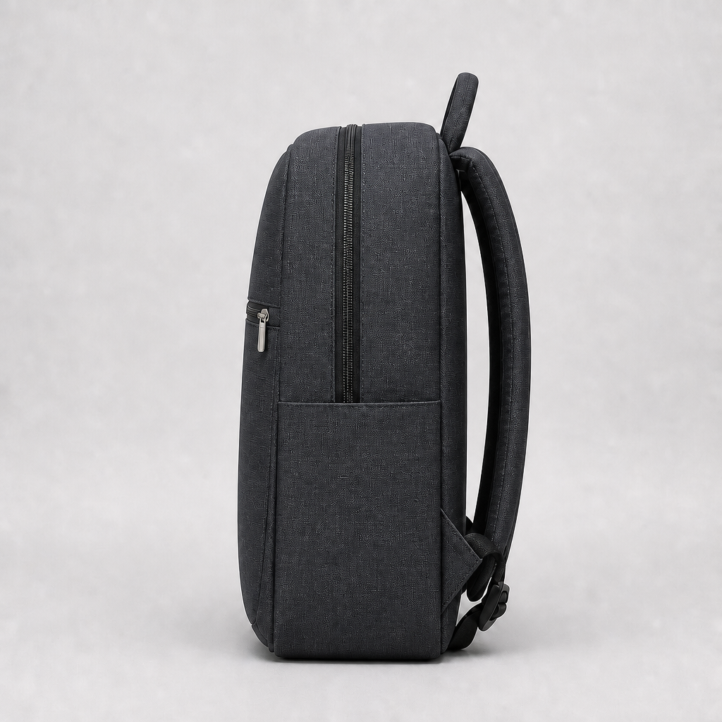 WILLA Ladies Backpack Set (E89) - Side view, Charcoal