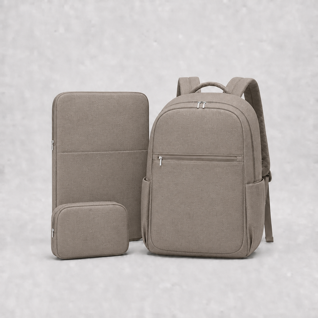 WILLA Ladies Backpack Set (E89) - Taupe