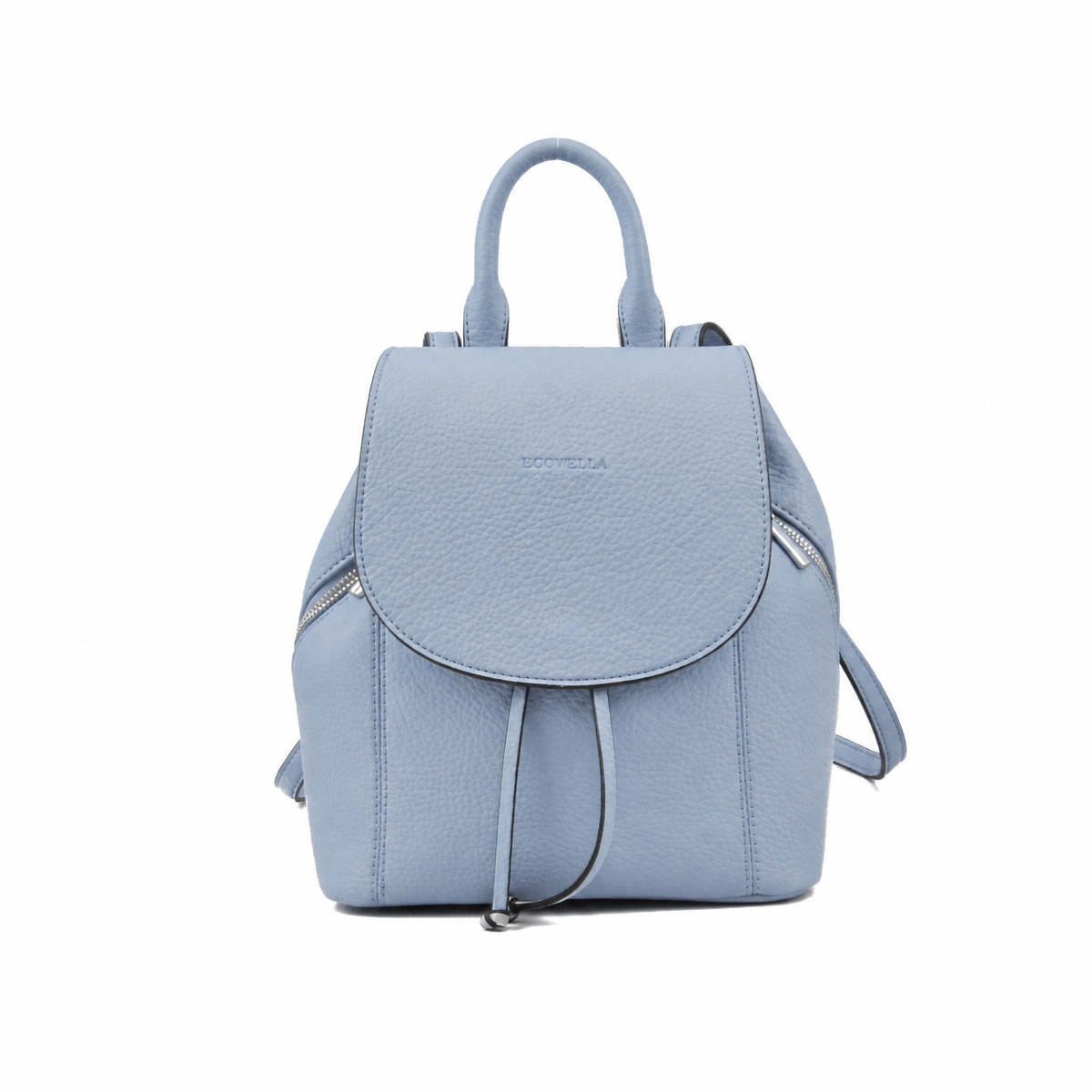 FAVI HandBag (E25) - Dusty Blue - Recycled Leather