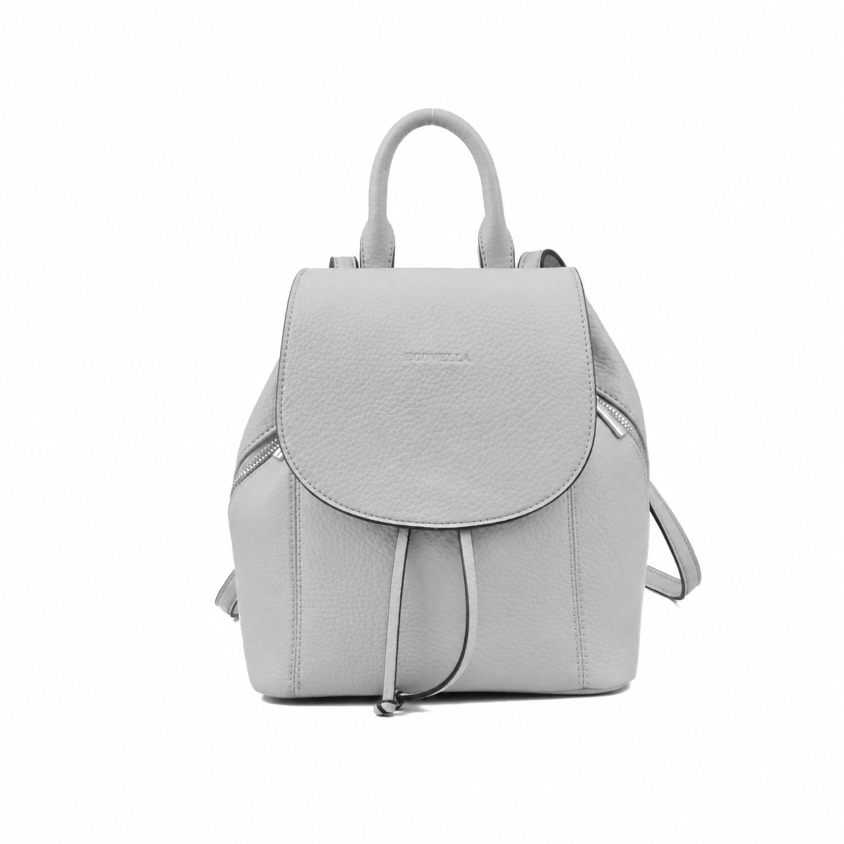 FAVI HandBag (E25) - Pearl Grey - Recycled Leather