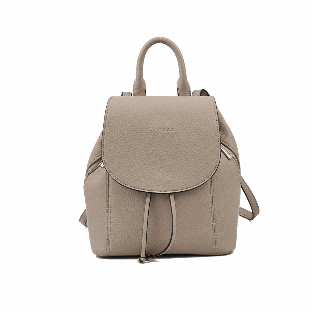 FAVI HandBag (E25) - Warm Greige - Recycled Leather