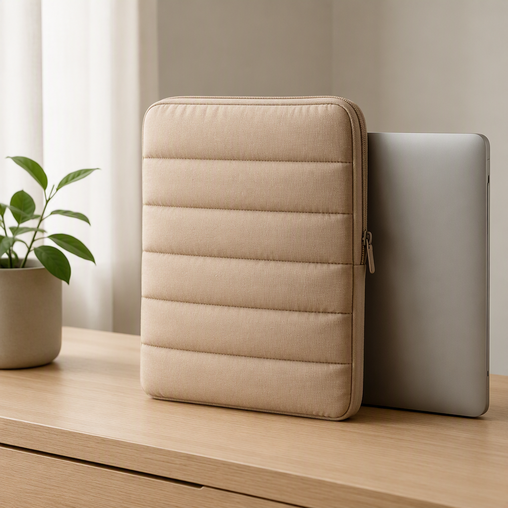 PALMER Laptop Sleeve 13-14 (E85) — Recycled Polyester — model shot