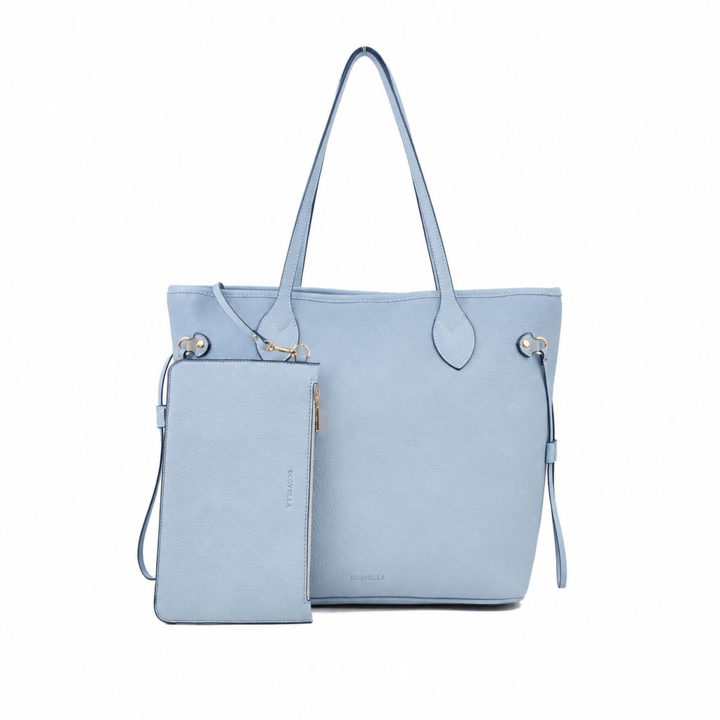 KARINA HandBag (E23) - Bleu Glacier - Recycled Leather