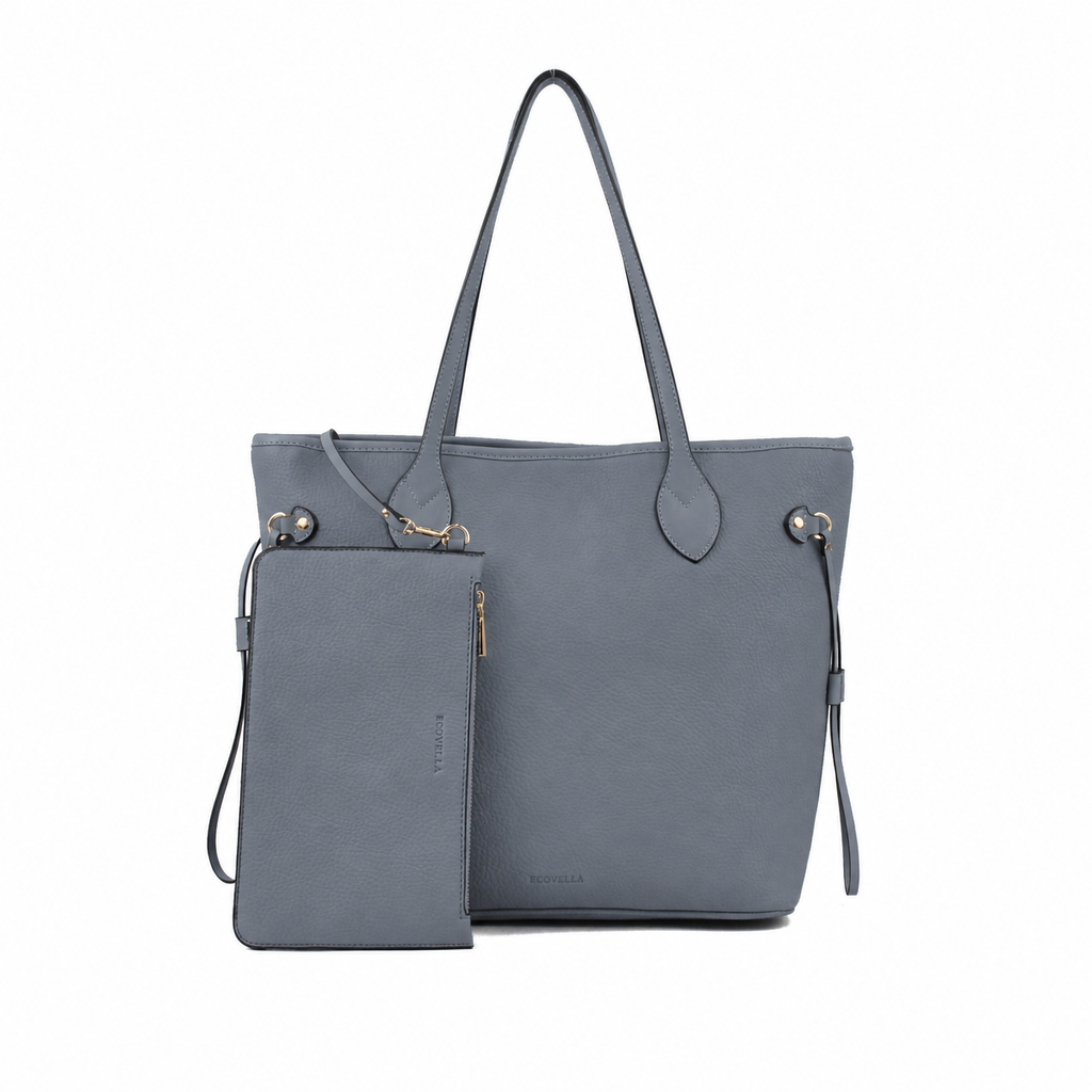 KARINA HandBag (E23) - Slate Grey - Recycled Leather