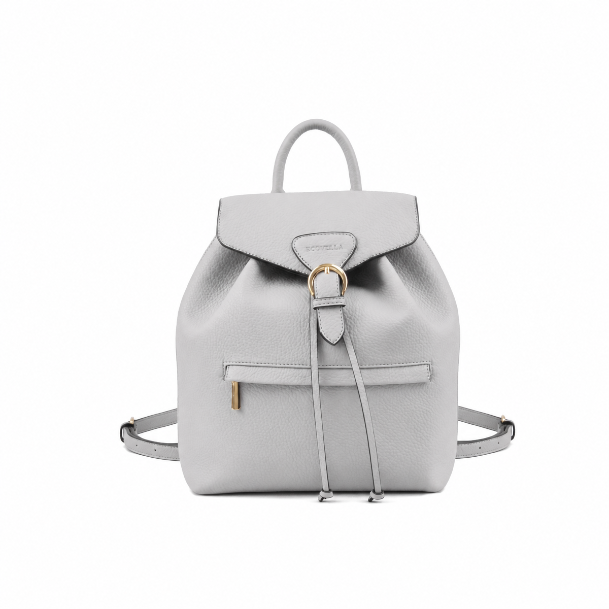 LINZY Backpack (E21) - Pearl Grey - Recycled Leather