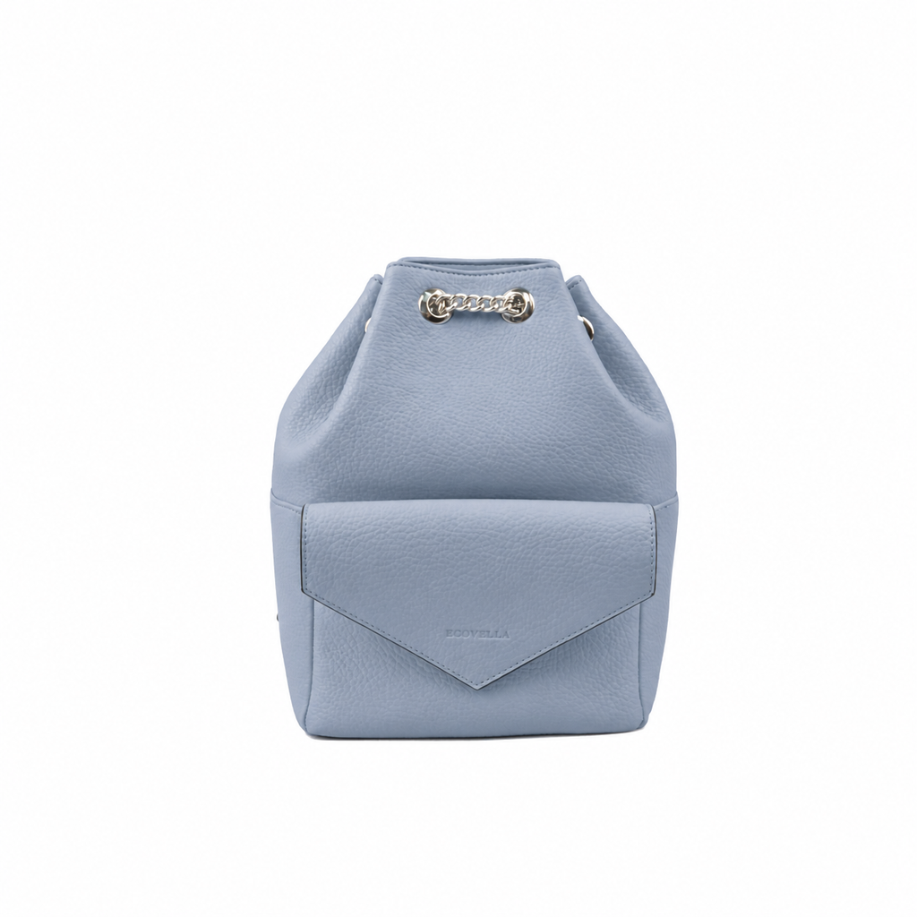 TIFFANY HandBag (E29) - Dusty Blue - Recycled Leather