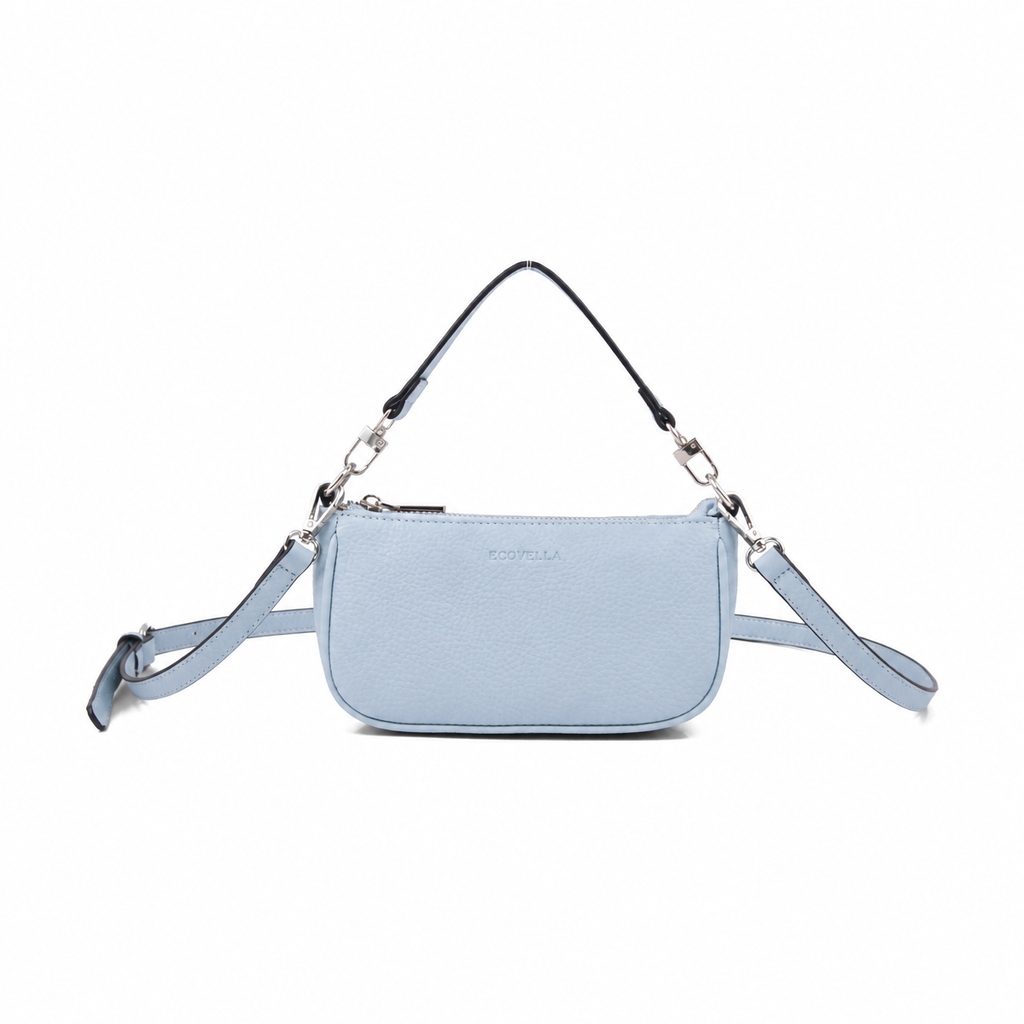 TINIA HandBag (E28) - Bleu Glacier - Recycled Leather
