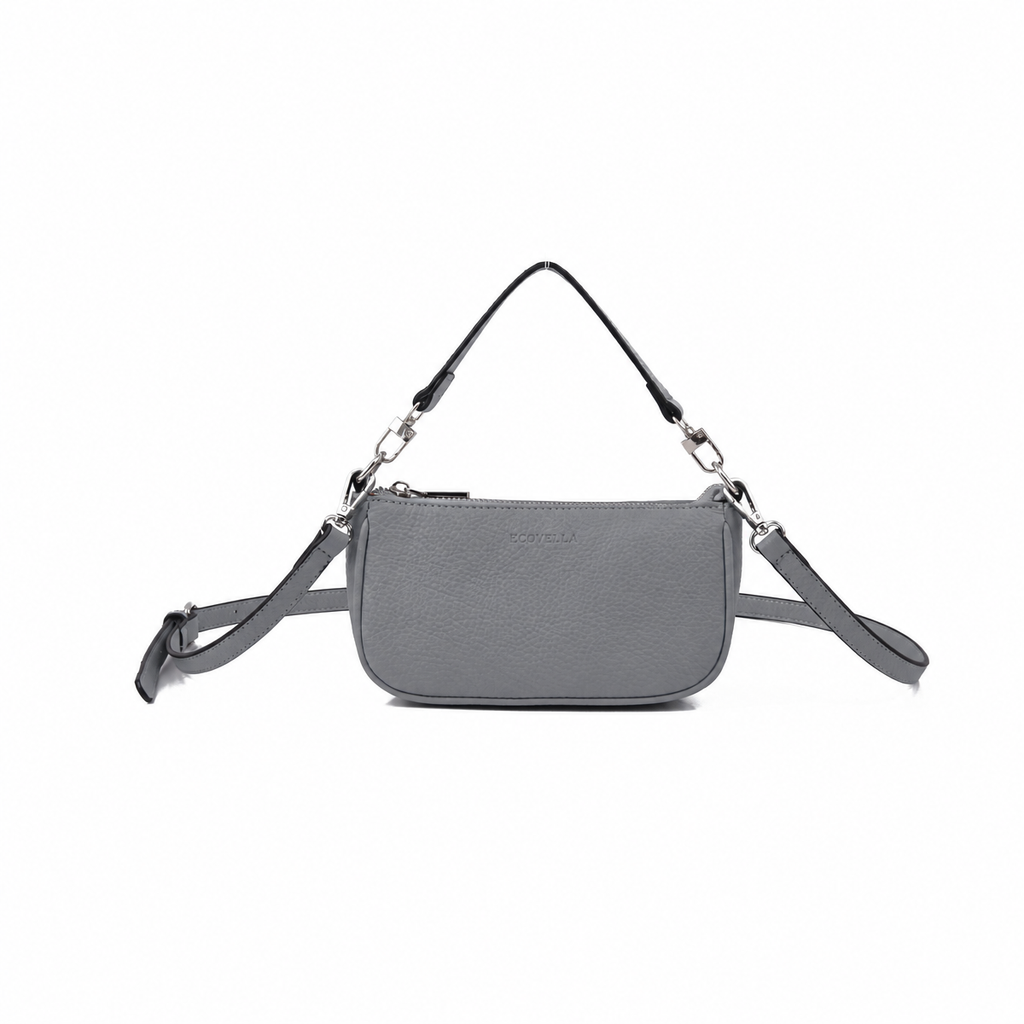 TINIA HandBag (E28) - Slate Grey - Recycled Leather