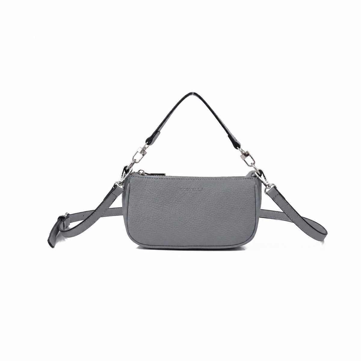 TINIA HandBag (E28) - Slate Grey - Recycled Leather