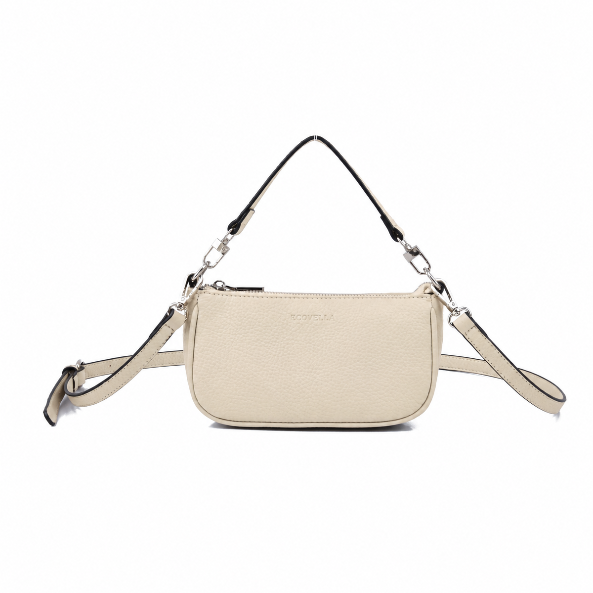 TINIA HandBag (E28) - Stone Beige - Recycled Leather